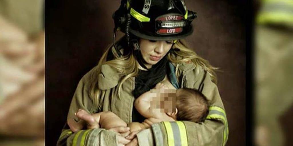 Critics Slam Mother For Breastfeeding In Firefighter Uniform Fox News Video