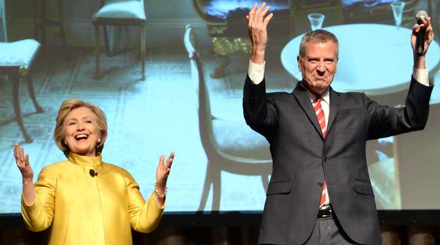 Clinton, De Blasio criticized for racially-charged joke