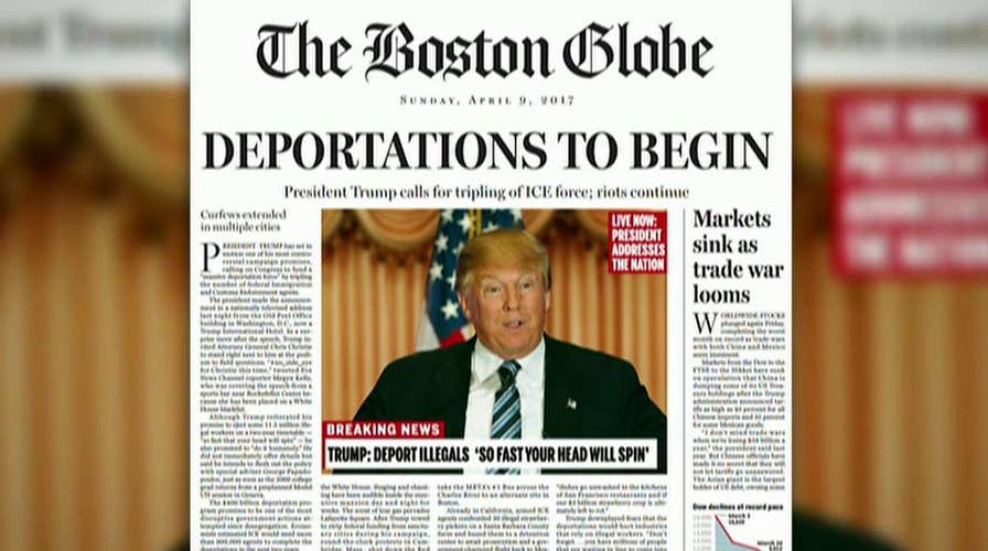 Boston Globe takes aim at 'President Trump'