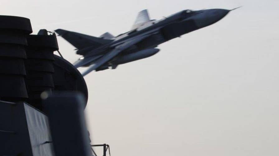 Watch Russian warplanes buzz US Navy destroyer in Baltic Sea