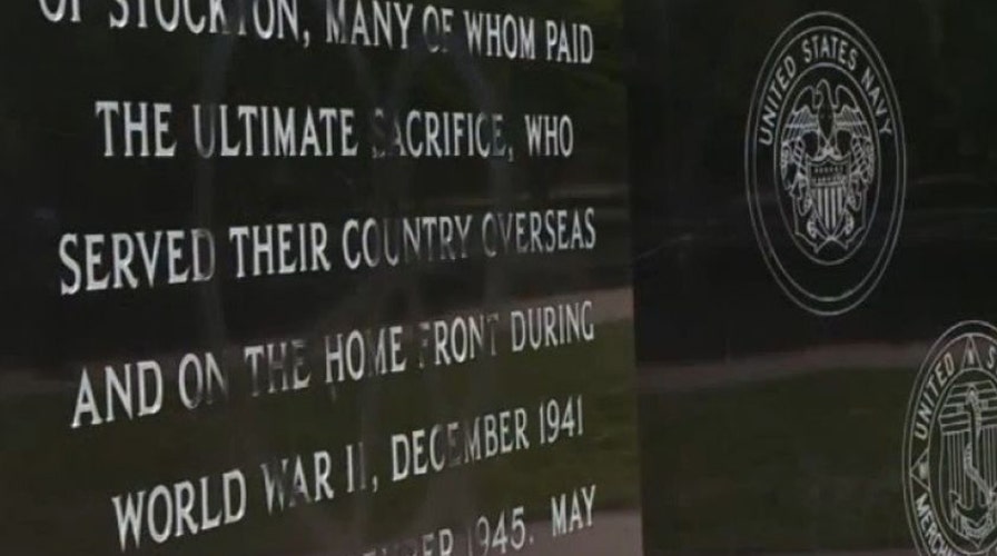 Veterans memorial marred by spray-painting vandals