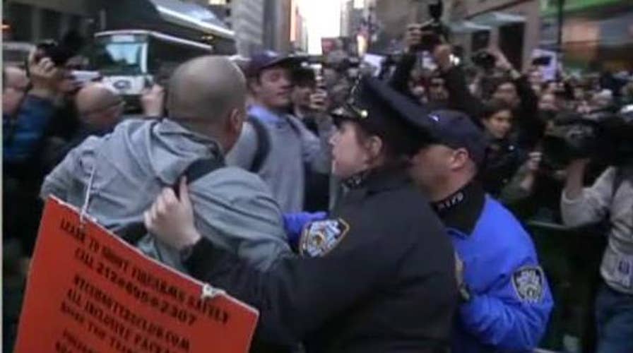 Protests outside the NY Republican Gala