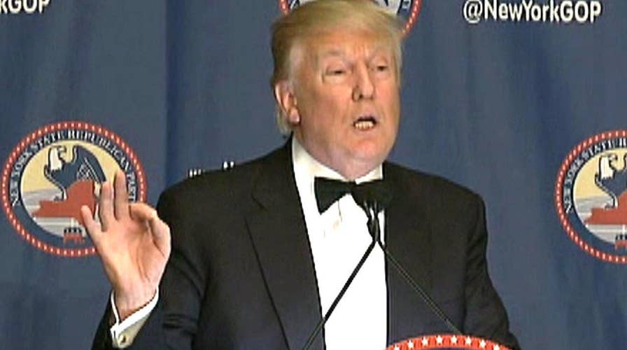 Trump talks New York values at GOP gala