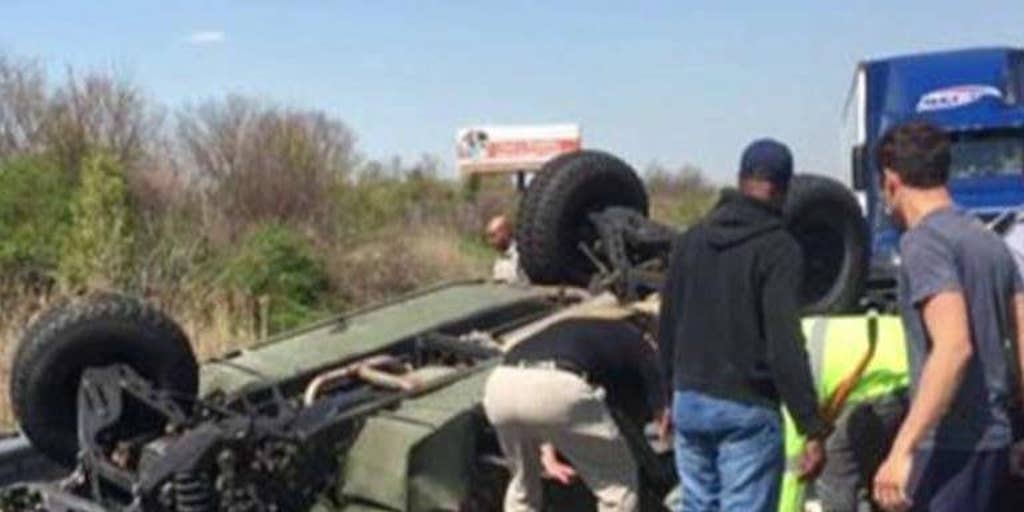 Four US soldiers injured in Humvee crash in New Jersey | Fox News Video