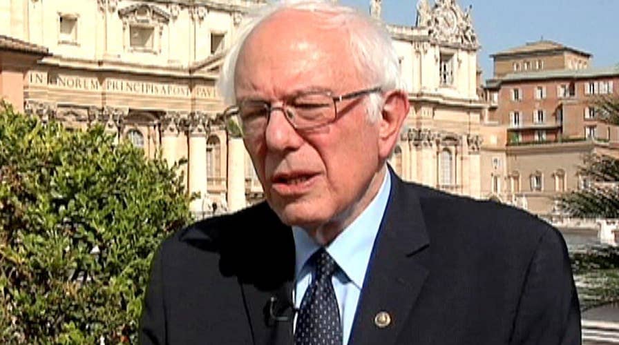 Sanders travels to the Vatican to meet with Pope Francis