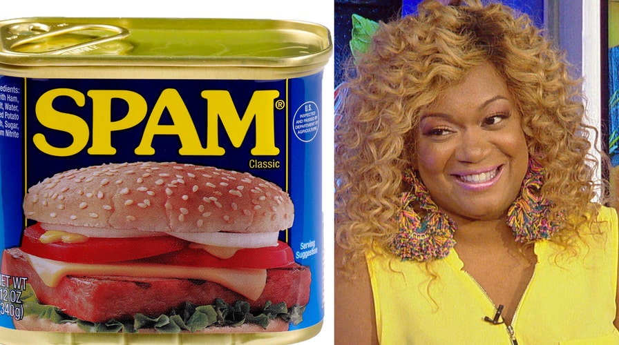 Sunny Anderson salutes the troops with Spam