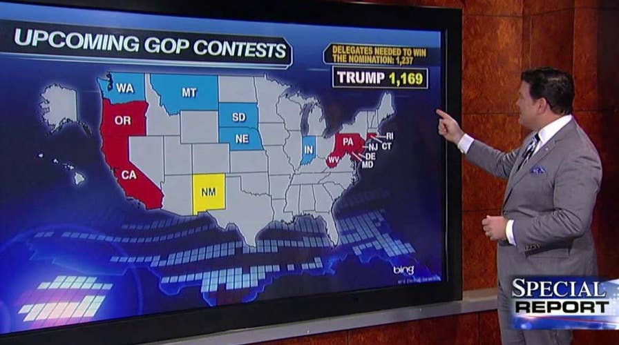 The race for 1,237 delegates