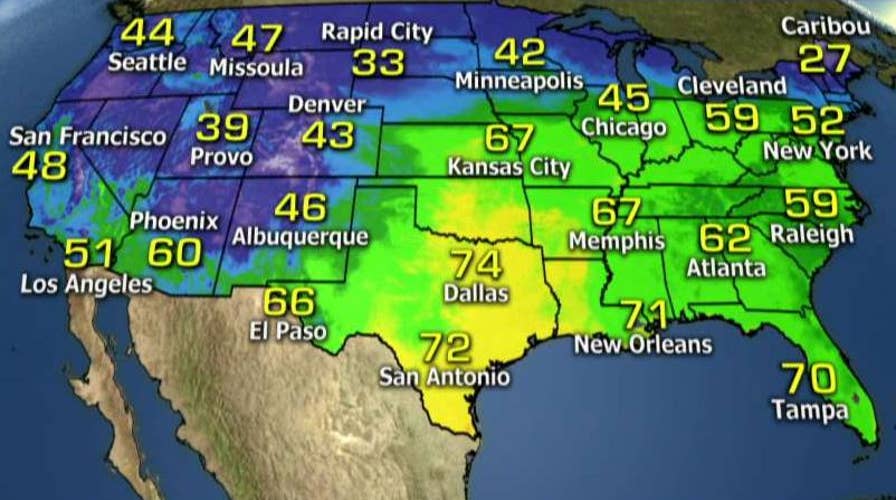 National forecast for Tuesday, April 26
