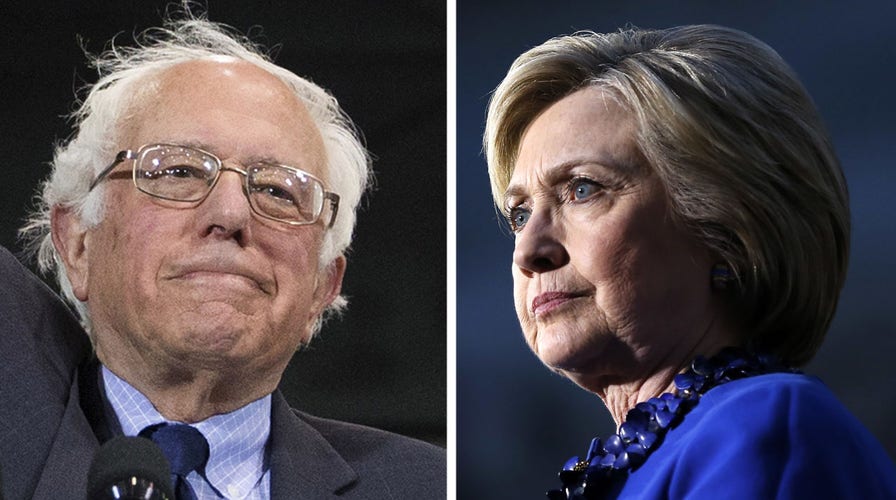 Clinton appears frustrated over questions about Sanders