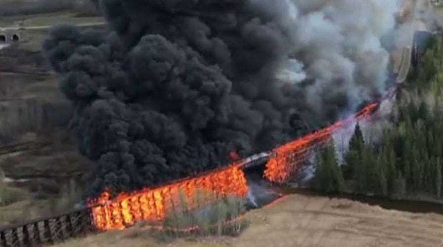 Fire bug? Suspicious blaze destroys rail trestle bridge