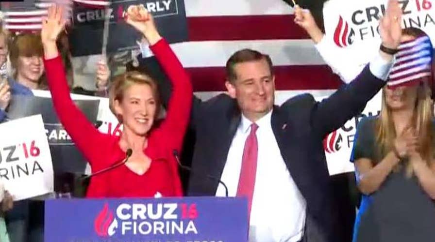 Ted Cruz names Carly Fiorina as his running mate choice