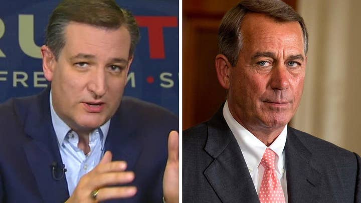Cruz reacts to Boehner's attacks: 'I don't know the guy'