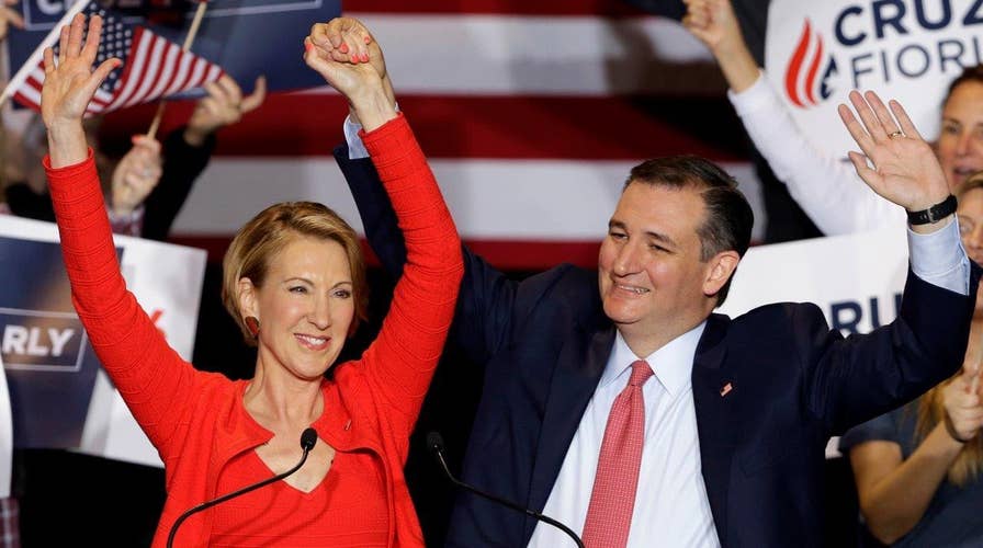 Cruz campaigns in Indiana with new running mate Fiorina