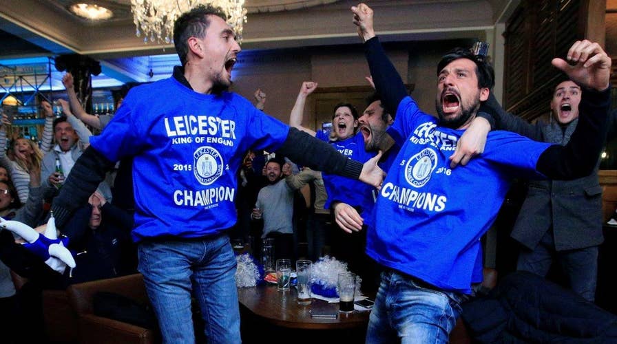 Leicester wins English Premiere League title for first time