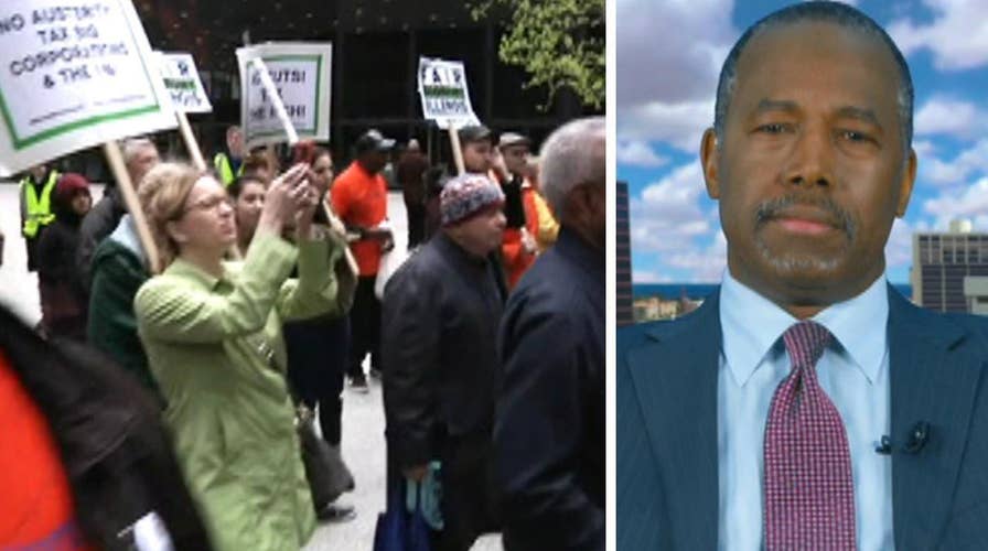 Ben Carson on 'moral Monday' protests, Trump's tax plan