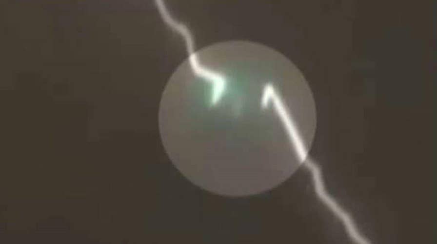 High altitude shocker: Bolt of lightning strikes plane