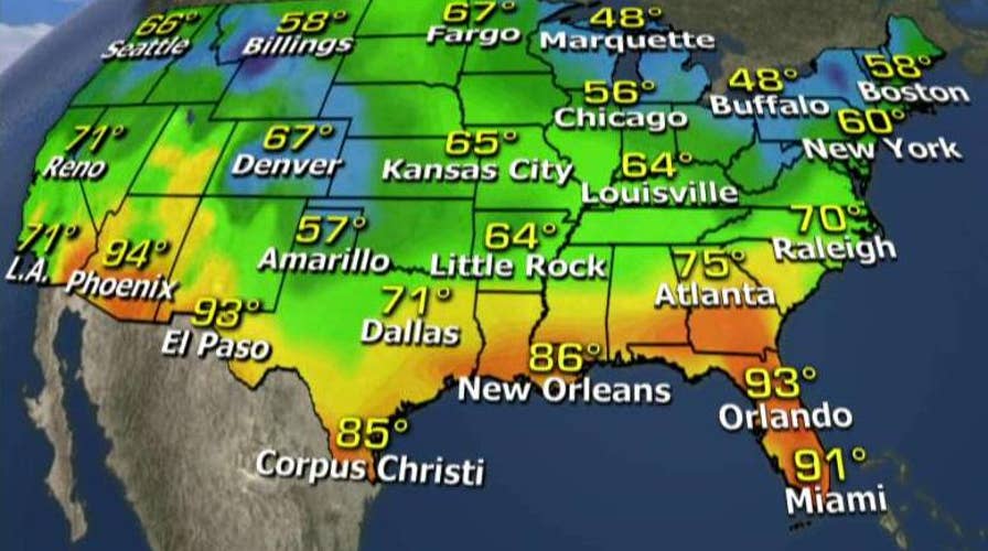 National forecast for Friday, May 13