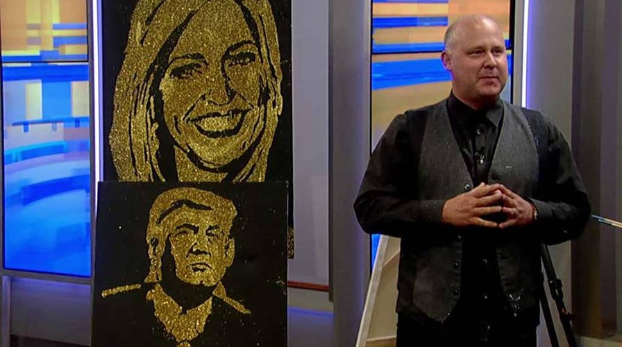 Artist creates commissioned painting of Donald Trump