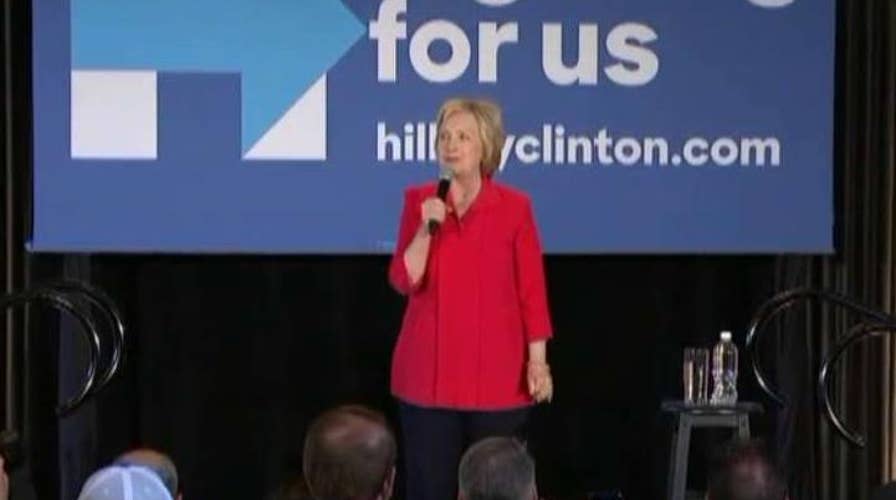 Clinton fights to focus on Trump as Kentucky, Oregon vote