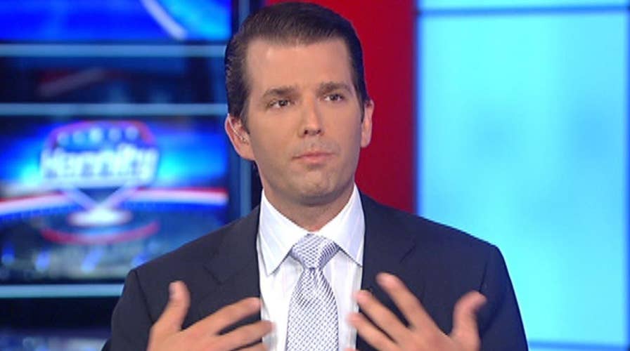 Donald Trump Jr. reacts to the primary results