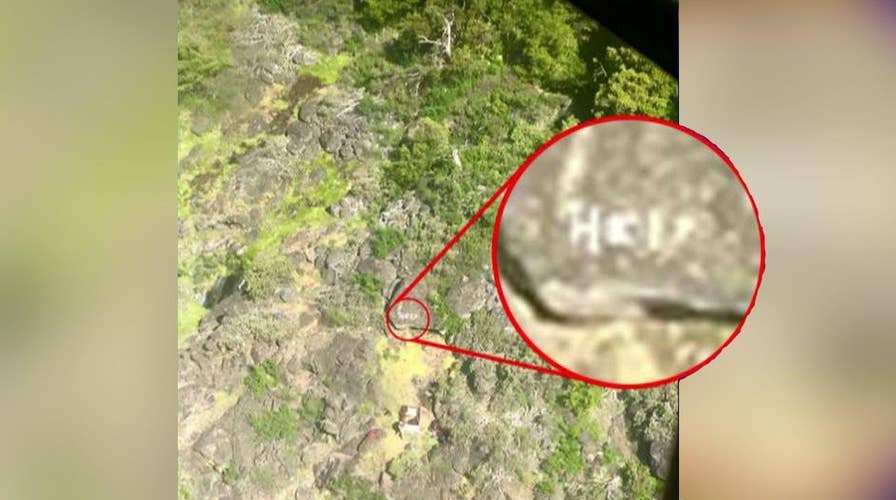 Man, dog saved after spelling 'help' in duct tape