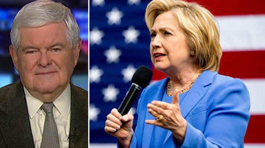 Gingrich: Hillary faces huge problems within her own party