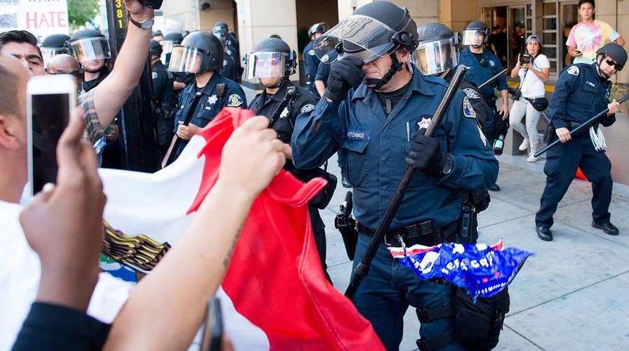 Geraldo: 'Inexcusable' anti-Trump violence hurting Democrats