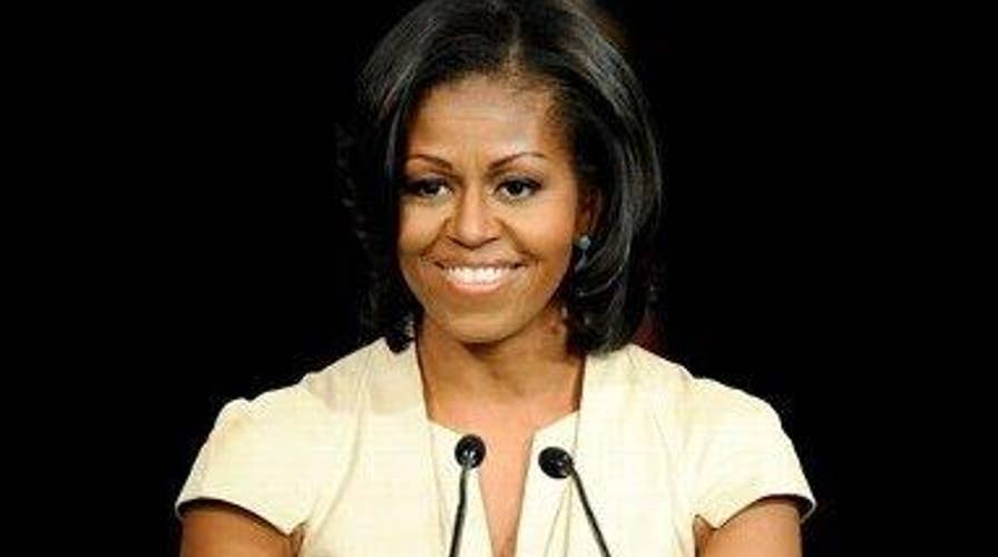 First lady goes after Trump in commencement speech