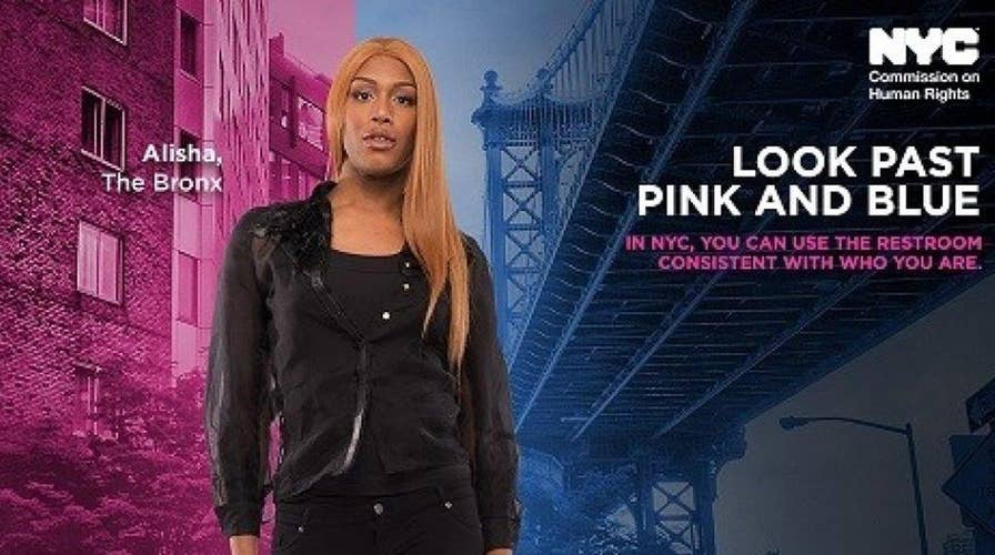 'Look past pink and blue': NYC spends $256G on bathroom ads