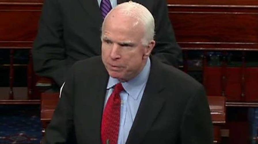 McCain urges senators to approve cash infusion for military