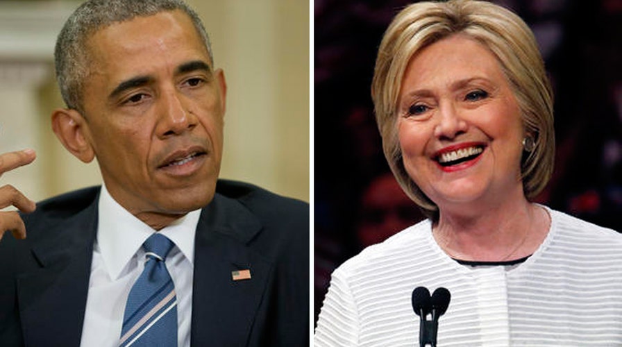 What message is the president sending by endorsing Clinton?