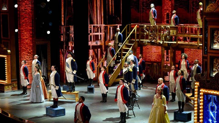 'Hamilton' cast performs without muskets