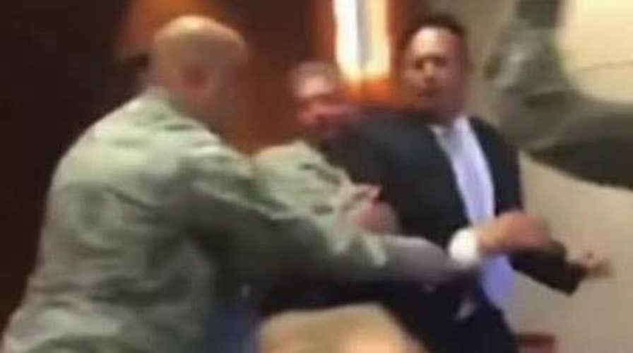 Air Force veteran forcibly removed from retirement ceremony