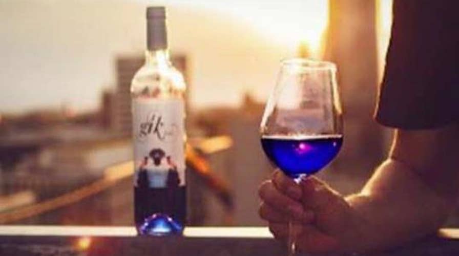 Blue wine coming to a bar near you?