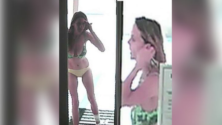 Authorities searching for 'bikini bandit'
