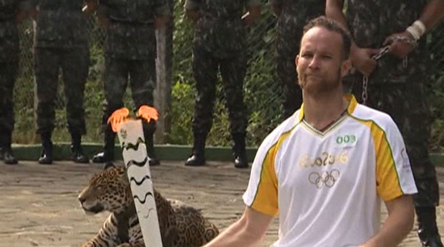 Jaguar shot after Olympic torch ceremony