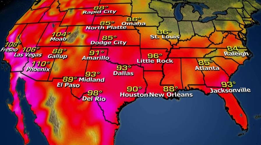 National forecast for Monday, June 27
