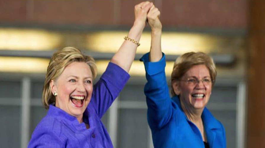 Warren and Clinton make first joint campaign appearance