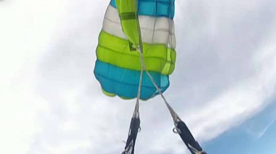 GoPro captures terrifying moment skydiver loses parachute