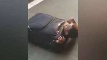 Illegal immigrant stuffed in suitcase caught on video
