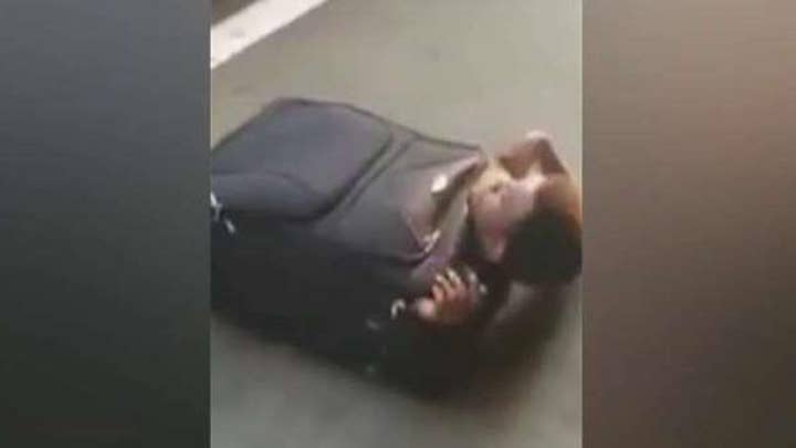 Illegal immigrant found hiding inside suitcase