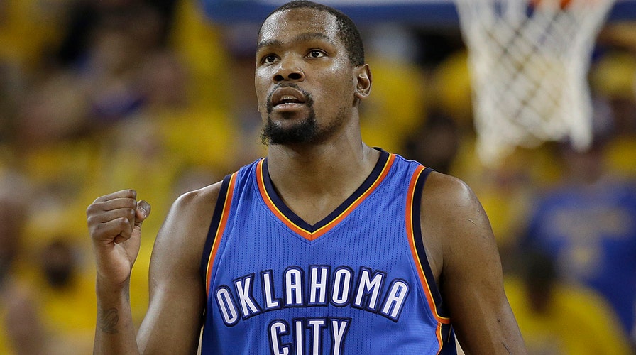 NBA fan goes berserk after Durant departs for the Warriors