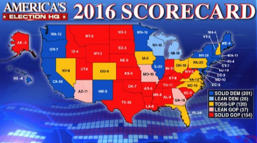 Fox News debuts electoral map