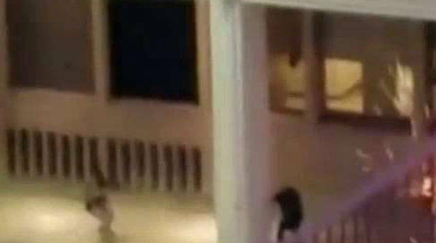 Warning, graphic video: Armed suspect attacks Dallas police