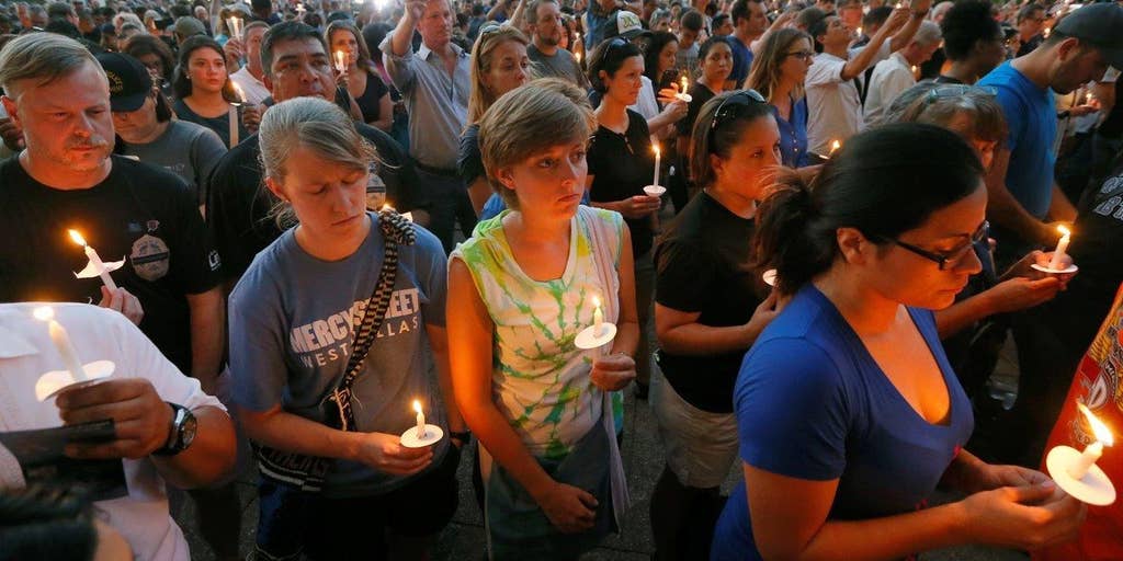 Dallas Holds Memorial For Five Fallen Officers | Fox News Video