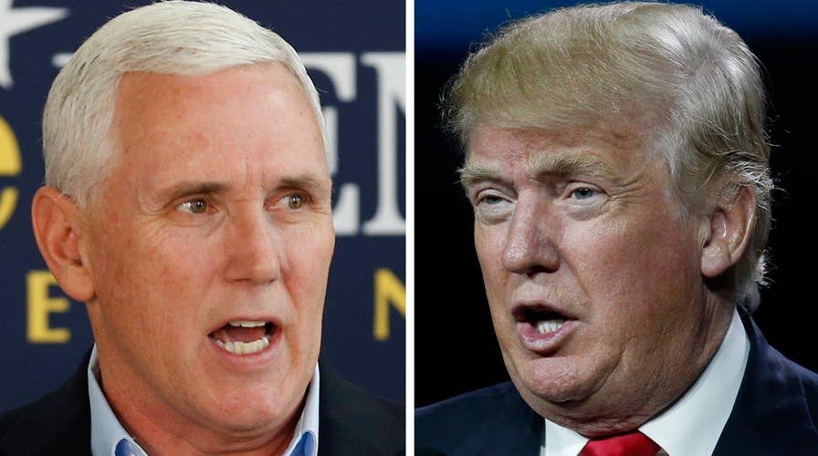 Indiana Gov. Mike Pence hits campaign trail with Trump