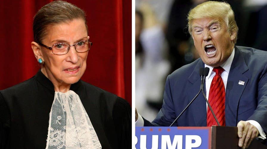 Should Ginsburg keep her thoughts on Trump to herself?