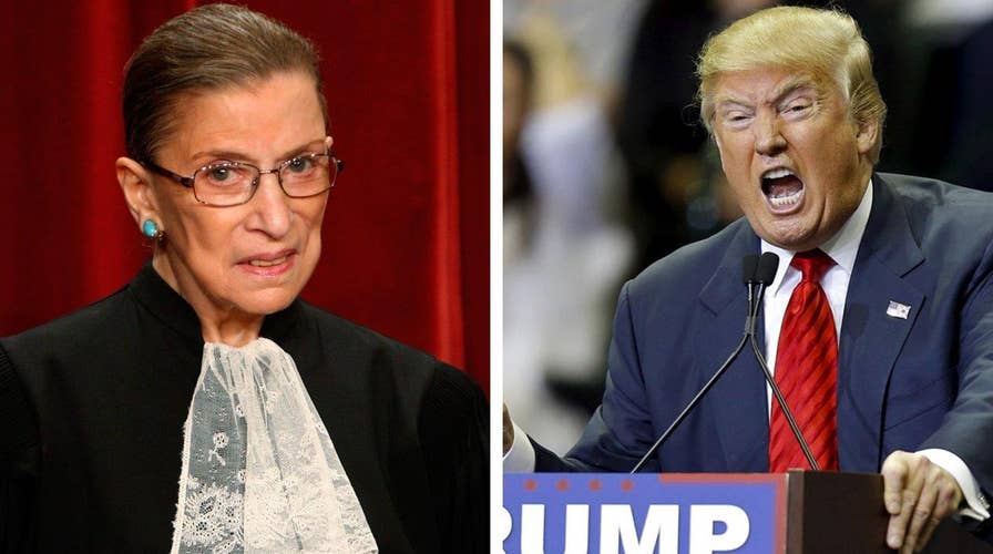 Should Ginsburg keep her thoughts on Trump to herself?
