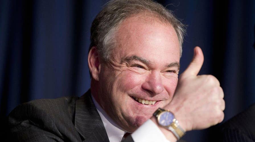 Report: Virginia Senator Kaine tops Clinton's VP short list