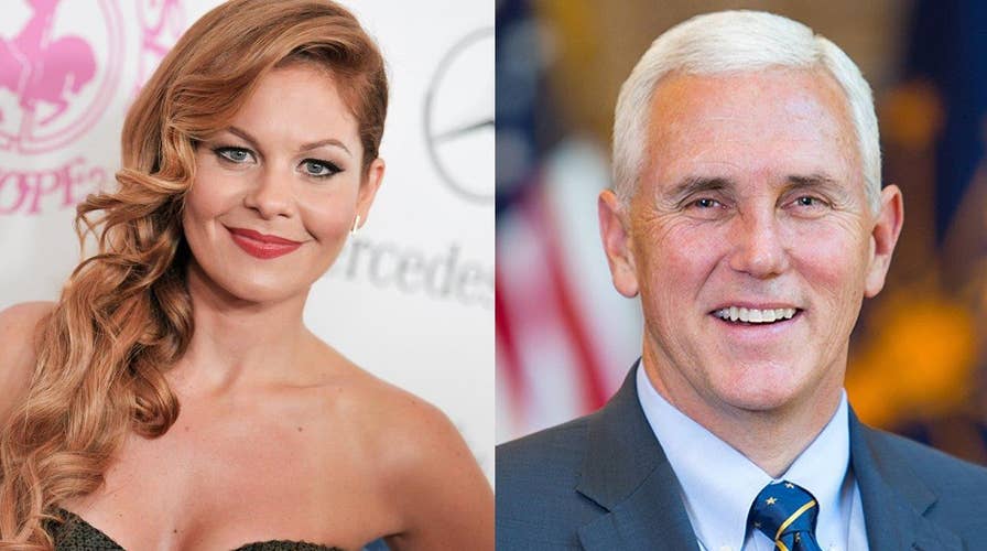 Conservative Candace Cameron Bure no Pence fan